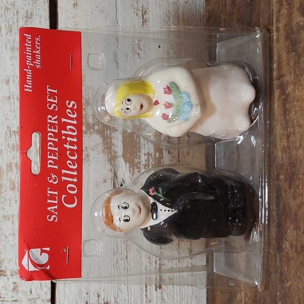 Gemco Bride & Groom Salt & Pepper Shakers